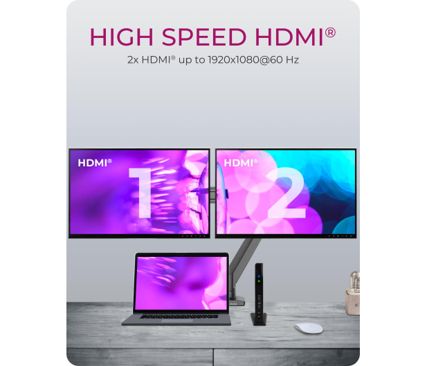 ICY BOX USB-C - 2x HDMI, 4x USB 3.0, RJ-45 - 639104 - zdjęcie 7